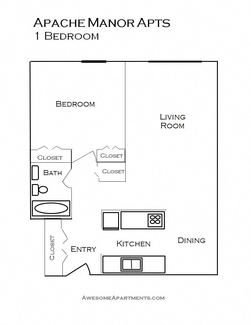 Apache Manor floor plan Apache Manor Apartments in St Anthony